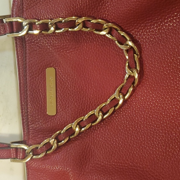 Micheal kors red leather tote - Picture 2 of 10